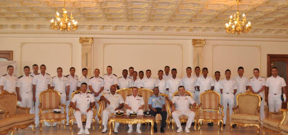 Lunch Hosted by Egyptian Navy for Commanding Officer and Sea Trainees at Egyptian Naval Office Mess